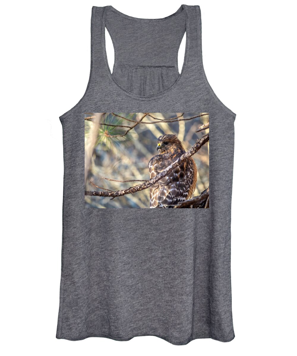 Bird Women's Tank Top featuring the photograph Looking Back by Rick Nelson