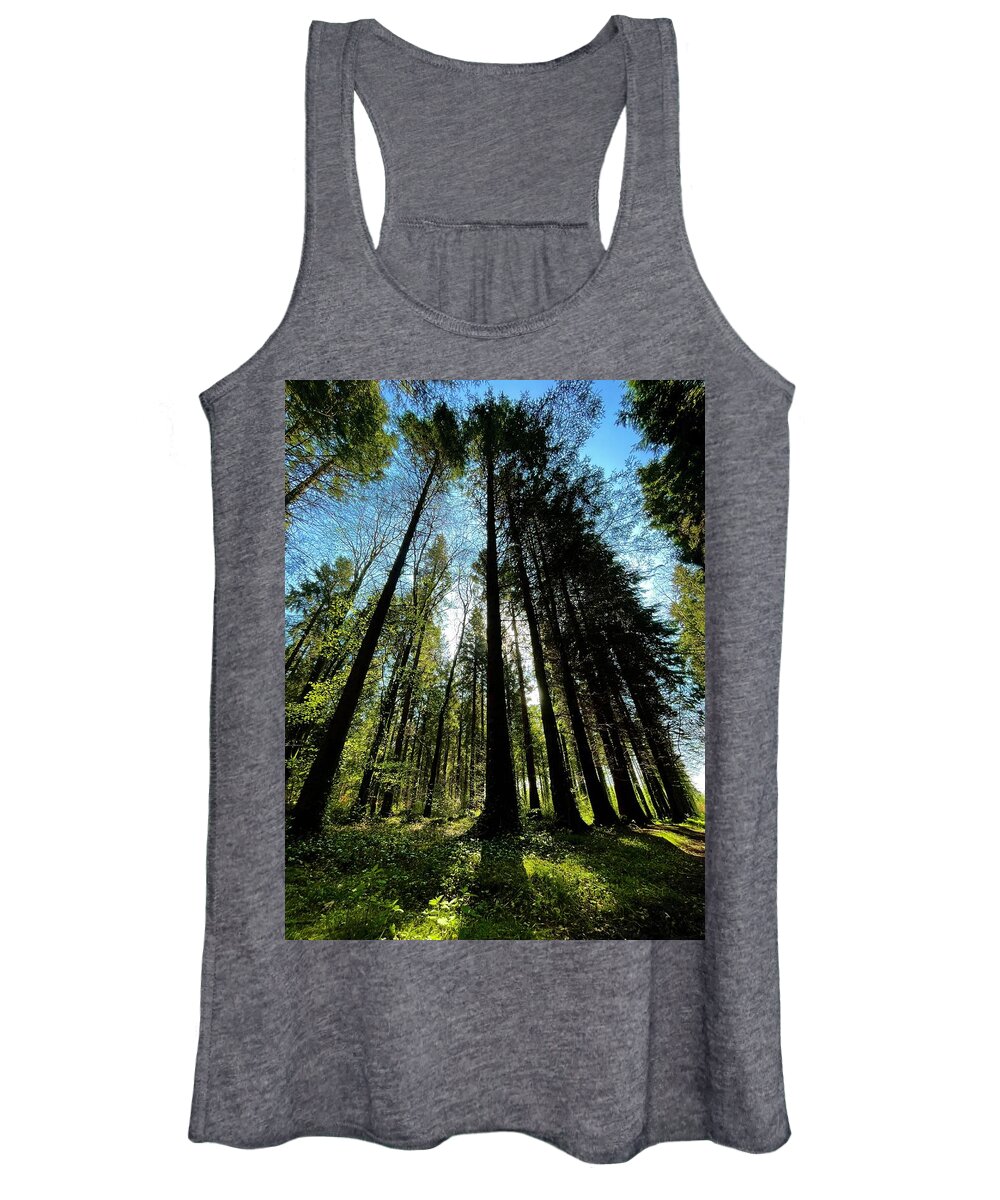 Ireland Women's Tank Top featuring the photograph Looking up looking down by Six Months Of Walking