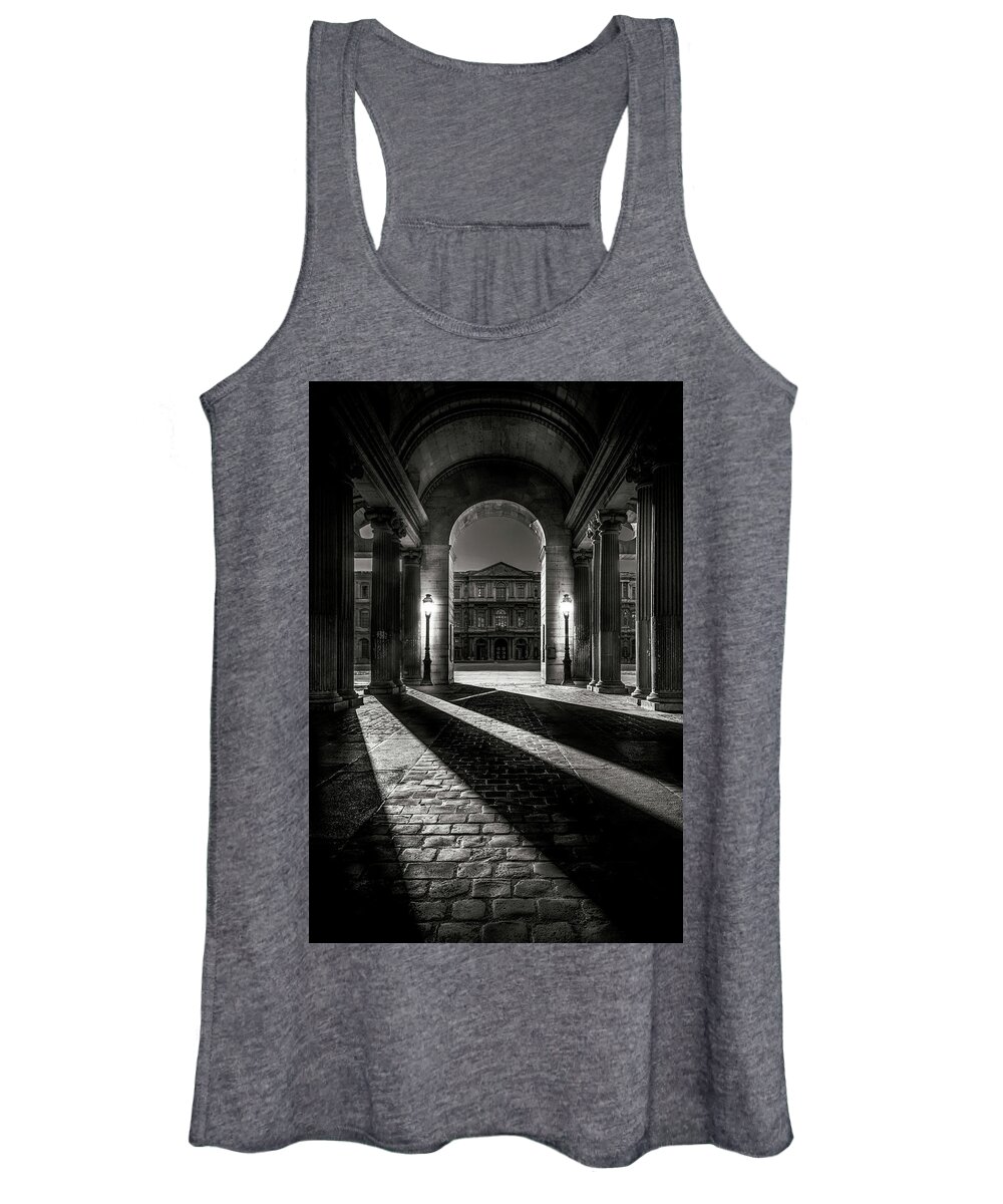 Cour Carrée Women's Tank Top featuring the photograph Louvre Palace Passage by Dee Potter