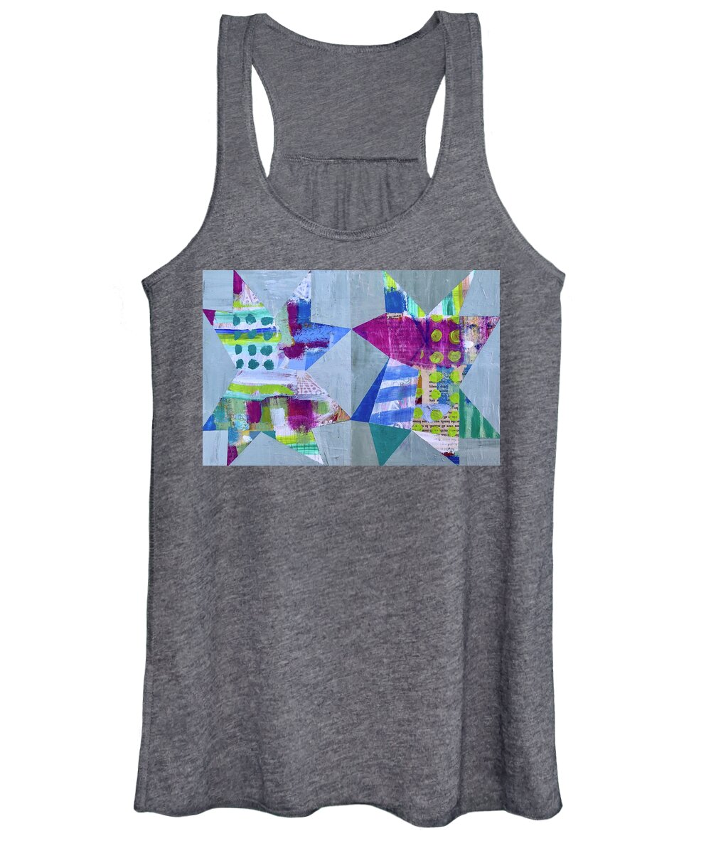 Stars Women's Tank Top featuring the painting Love Bugs by Cyndie Katz