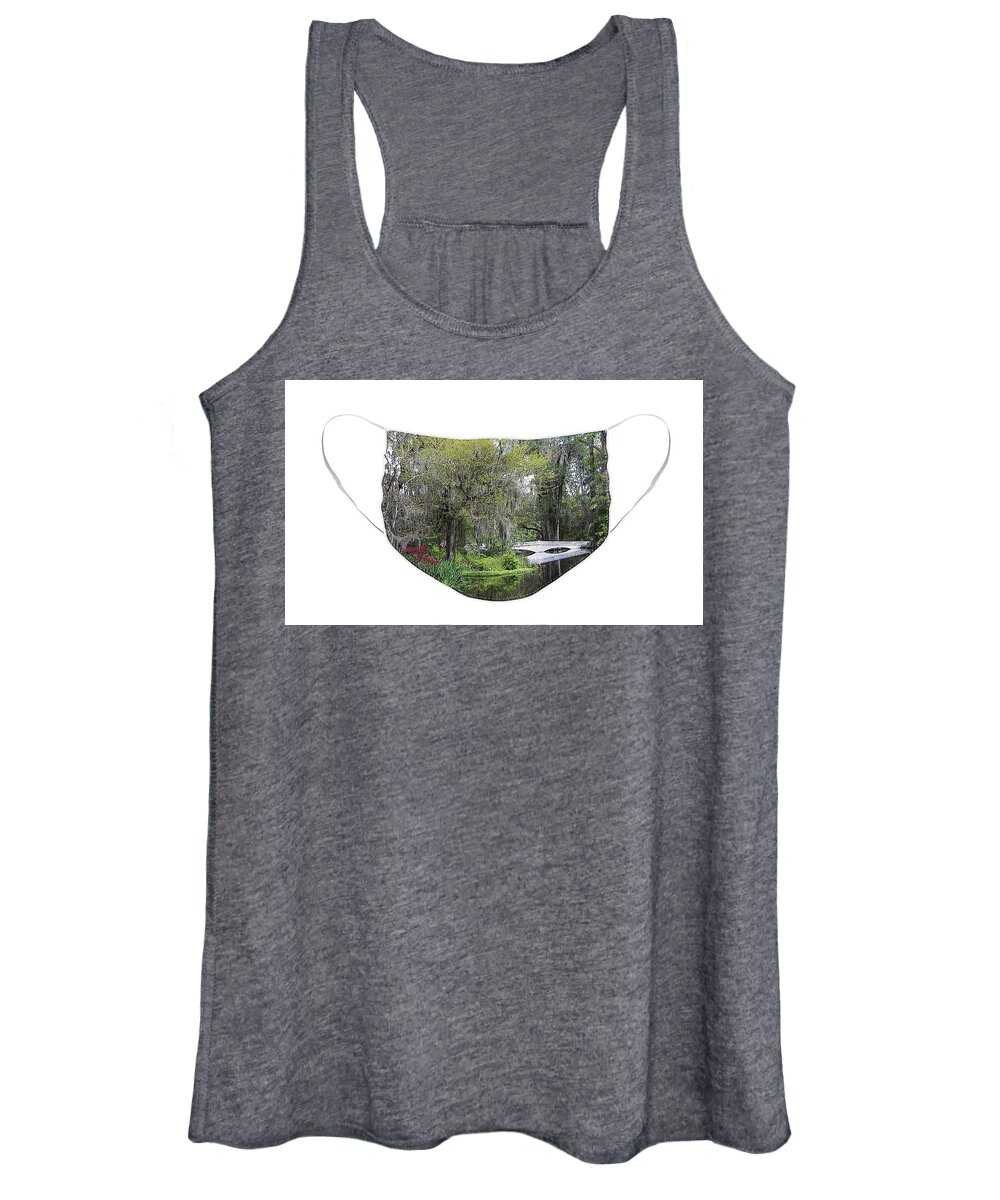  Women's Tank Top featuring the photograph Low Country Springtime Face Mask by Jerry Griffin