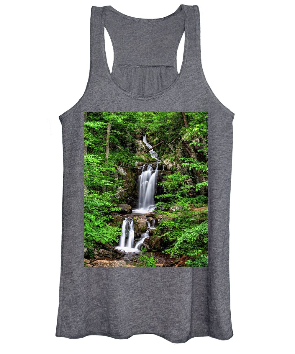 Skyline Drive Women's Tank Top featuring the photograph Lower Doyles Falls by C Renee Martin