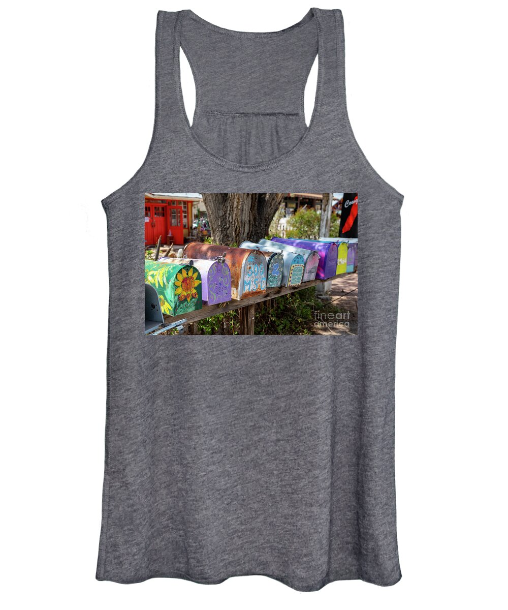 Art Women's Tank Top featuring the photograph Mailboxes by Jim West
