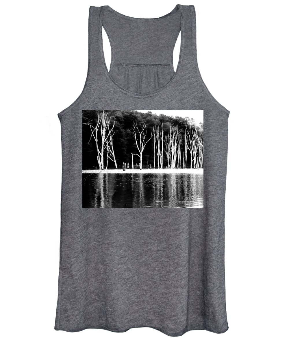 Changing Environment Women's Tank Top featuring the photograph Man's Interference by Marcia Lee Jones