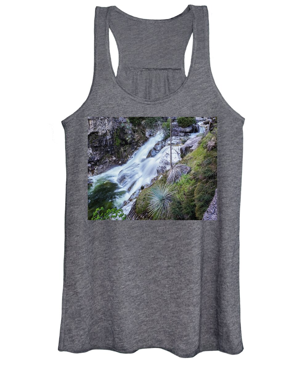Marble Falls Women's Tank Top featuring the photograph Marble Falls by Brett Harvey