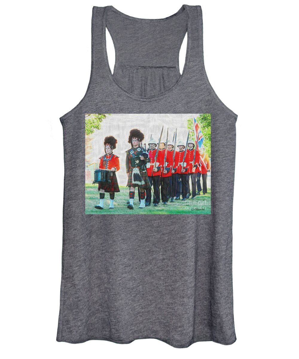 Guards Women's Tank Top featuring the photograph Ceremonial Guards by Carol Randall