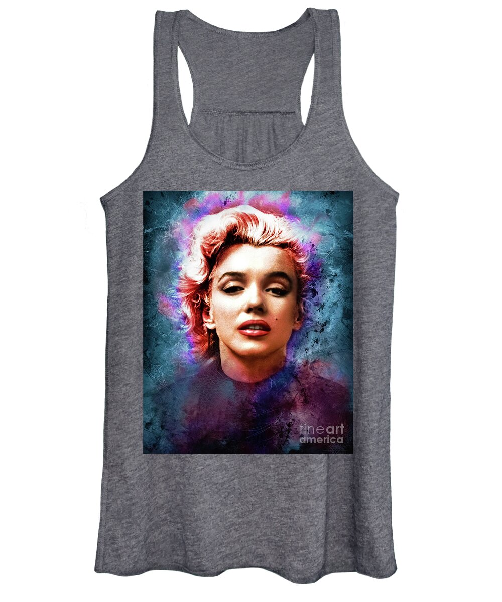 Marilyn Monore Women's Tank Top featuring the photograph Marilyn in the clouds by Franchi Torres