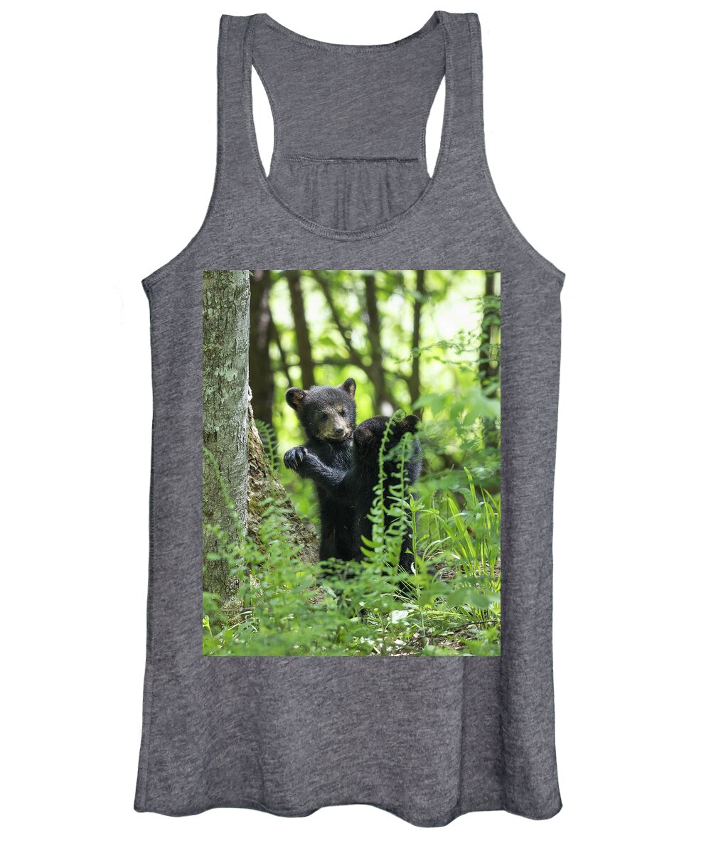 Bear Women's Tank Top featuring the photograph May I Have This Dance by Everet Regal
