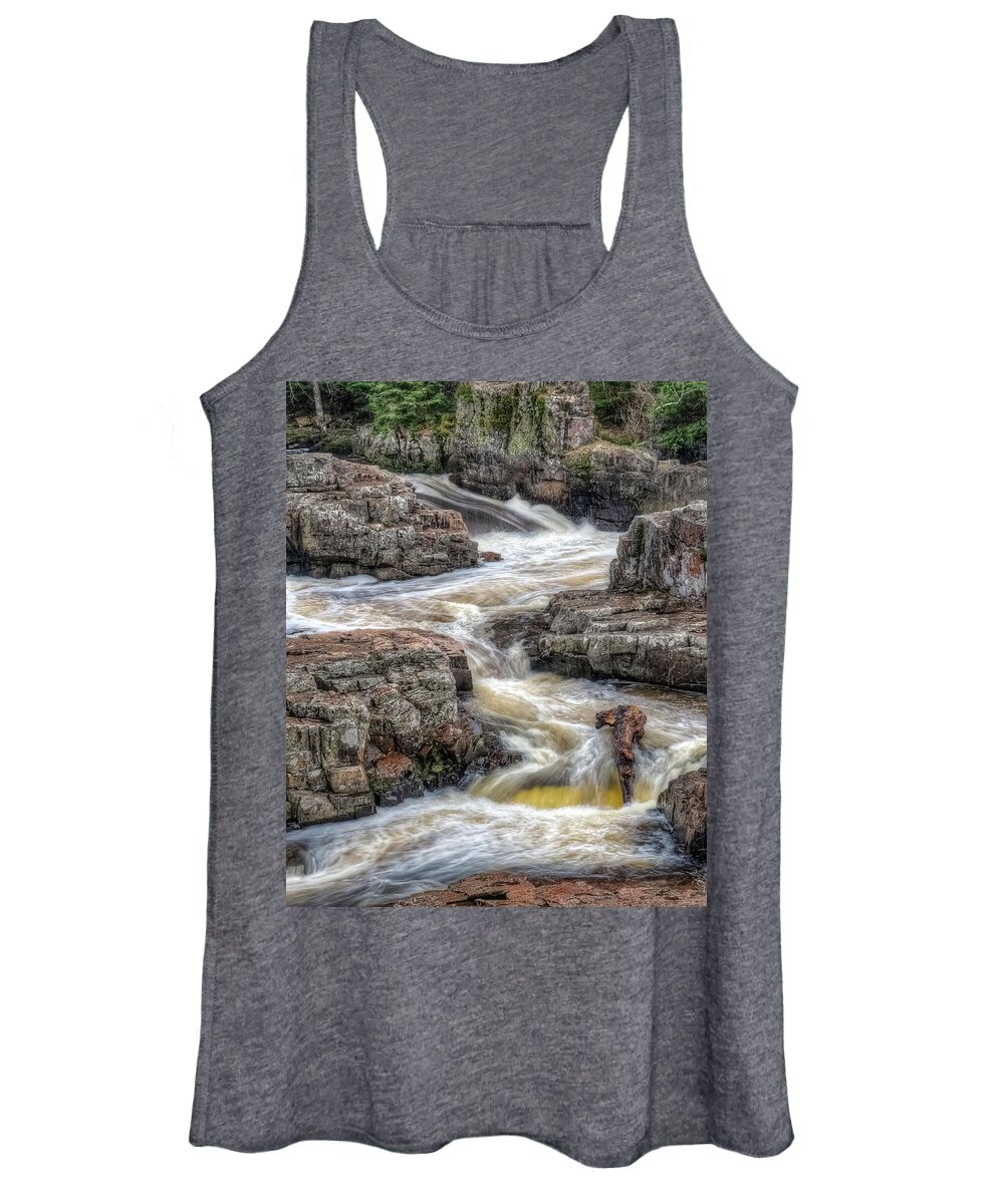 Waterfall Women's Tank Top featuring the photograph Meander by Brad Bellisle