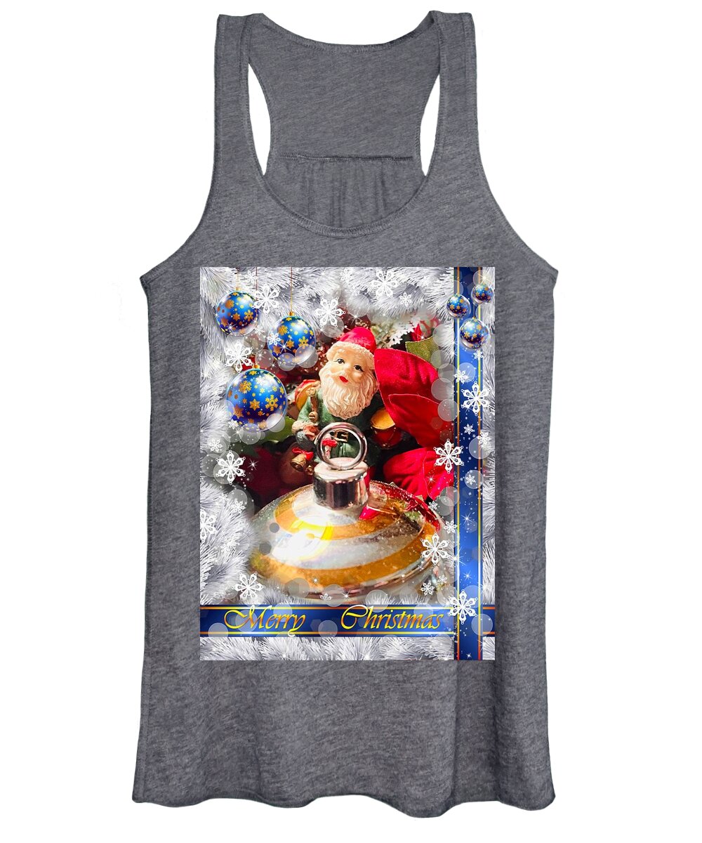 Merry Christmas Women's Tank Top featuring the photograph Merry Christmas 1 by John Anderson