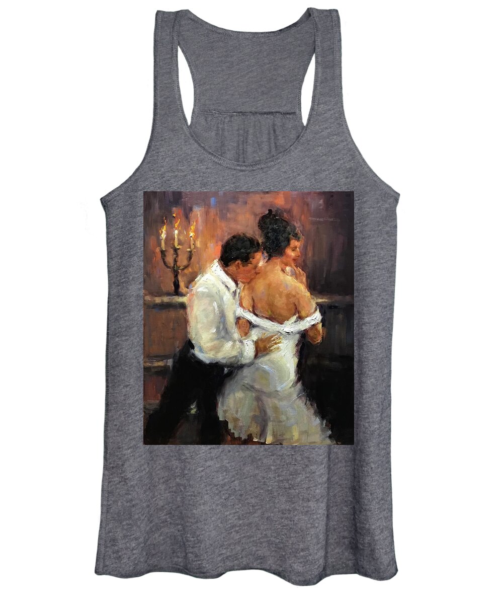  Women's Tank Top featuring the painting Mi Amore by Ashlee Trcka