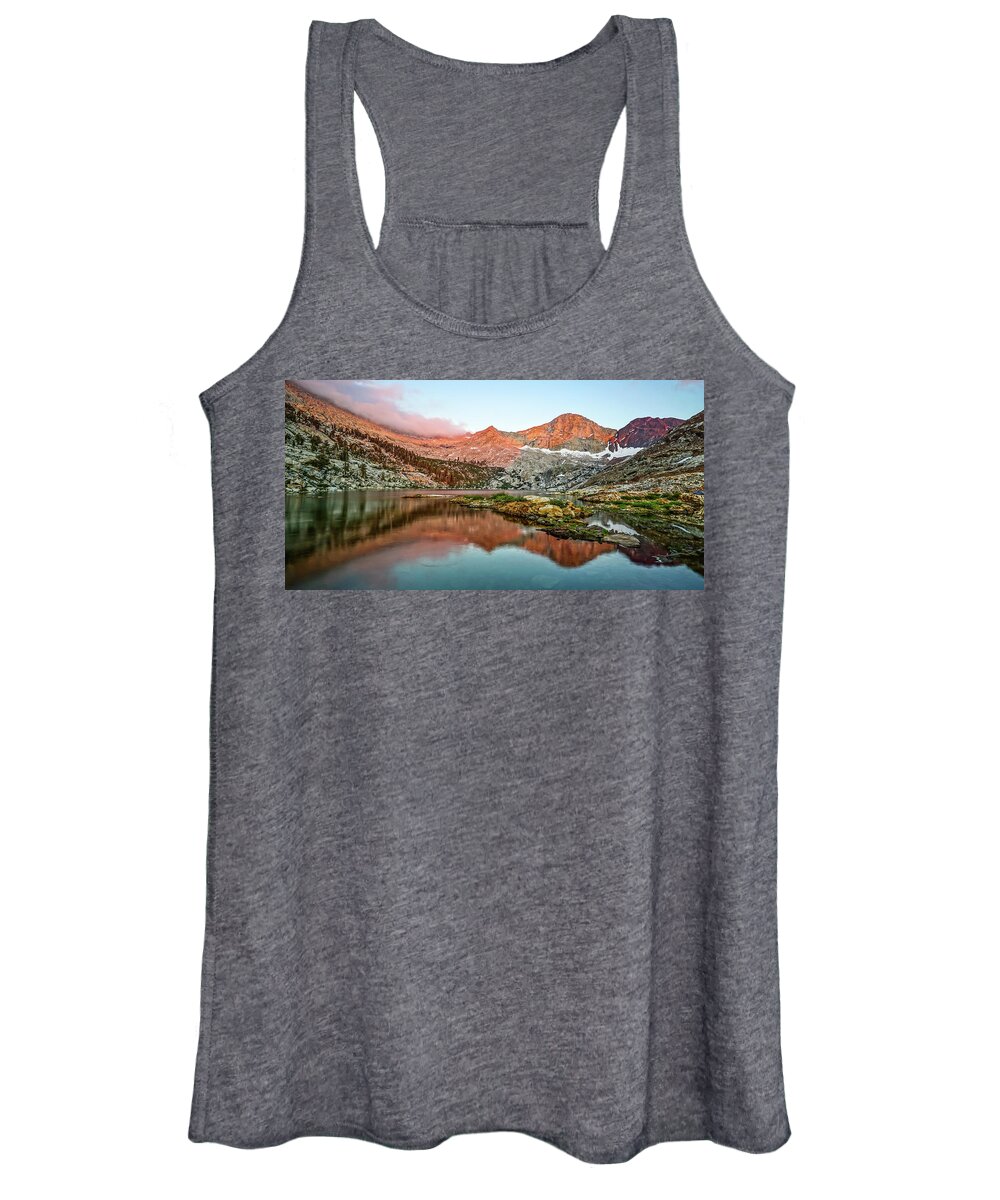 Sequoia National Park Women's Tank Top featuring the photograph Mineral King Meditation Franklin Lake by Brett Harvey