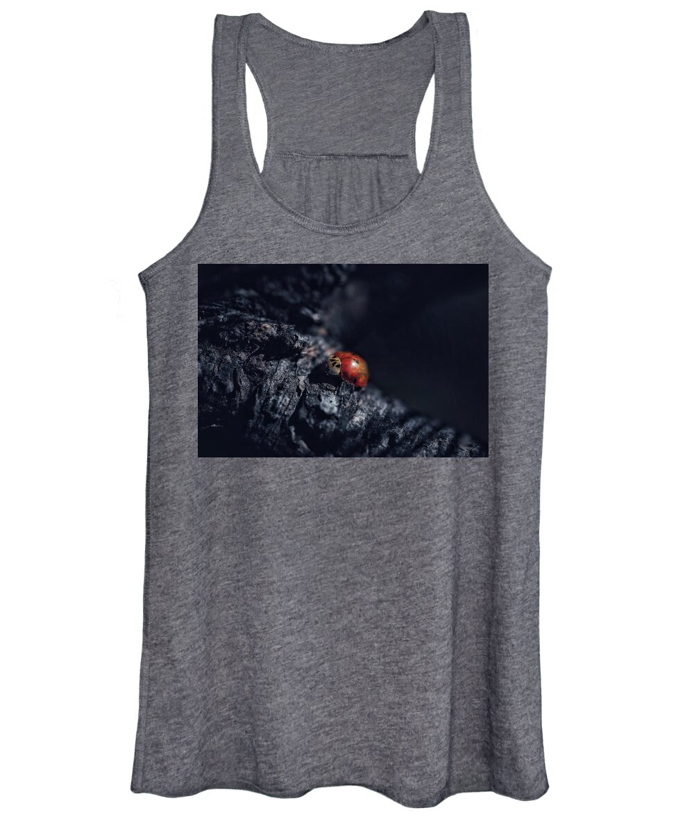 Mountain Women's Tank Top featuring the photograph Moody Lady Bug by Go and Flow Photos
