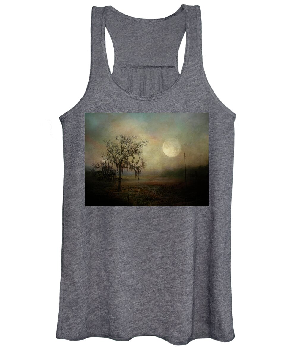 Moon Women's Tank Top featuring the photograph Moonlight by Pete Rems