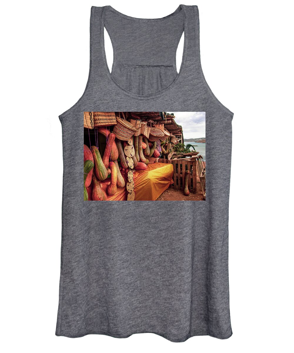 Morocco Women's Tank Top featuring the photograph Moroccan Gourds by Edward Shmunes