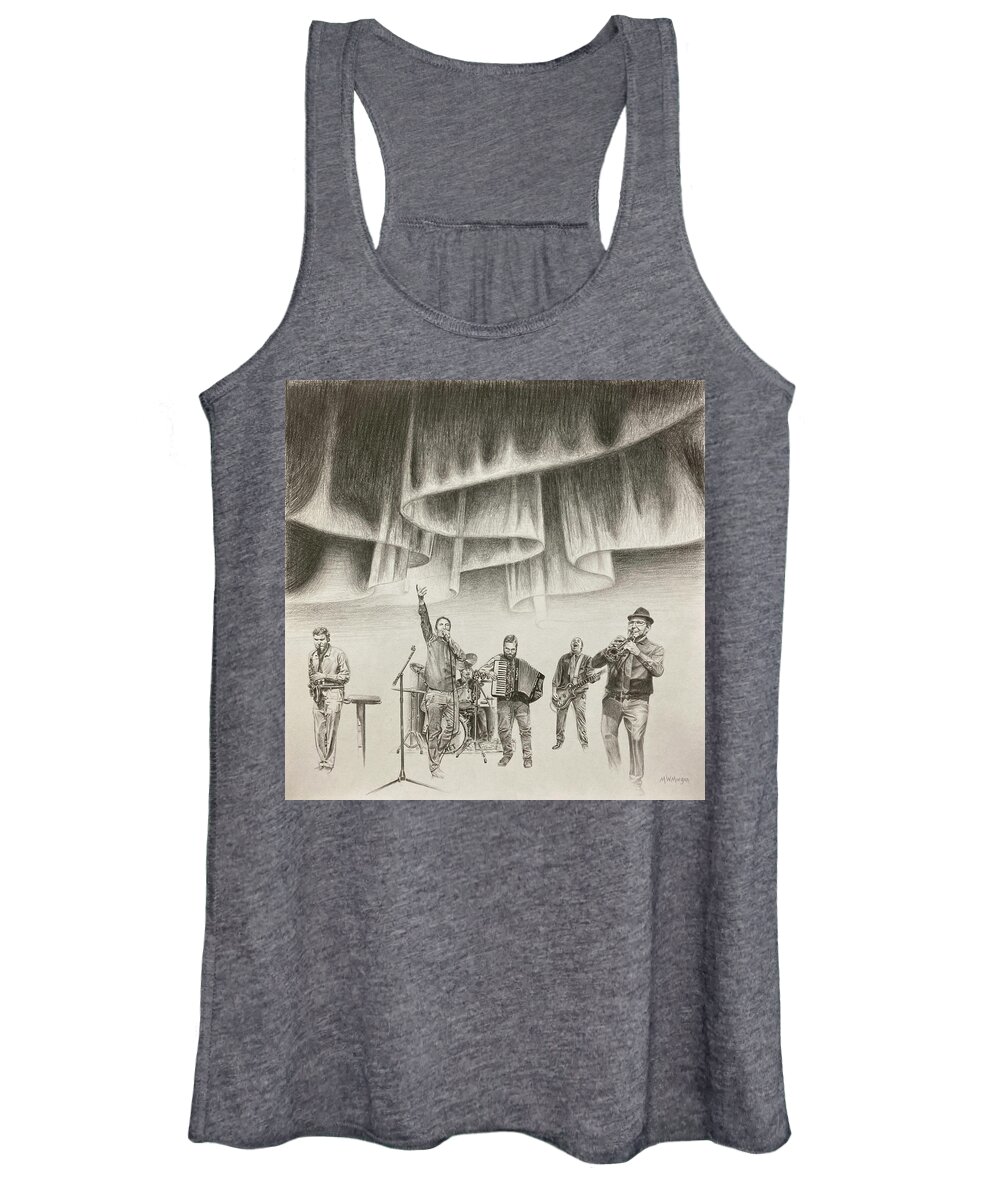 Mosquito Women's Tank Top featuring the drawing Mosquito Cabaret 2020 by Michael Morgan