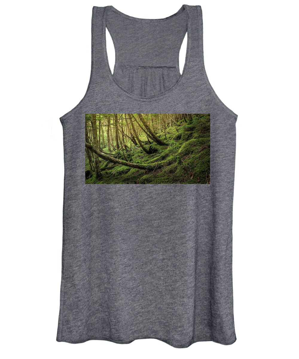 Moss Forest Women's Tank Top featuring the photograph Moss Forest by Makiko Ishihara