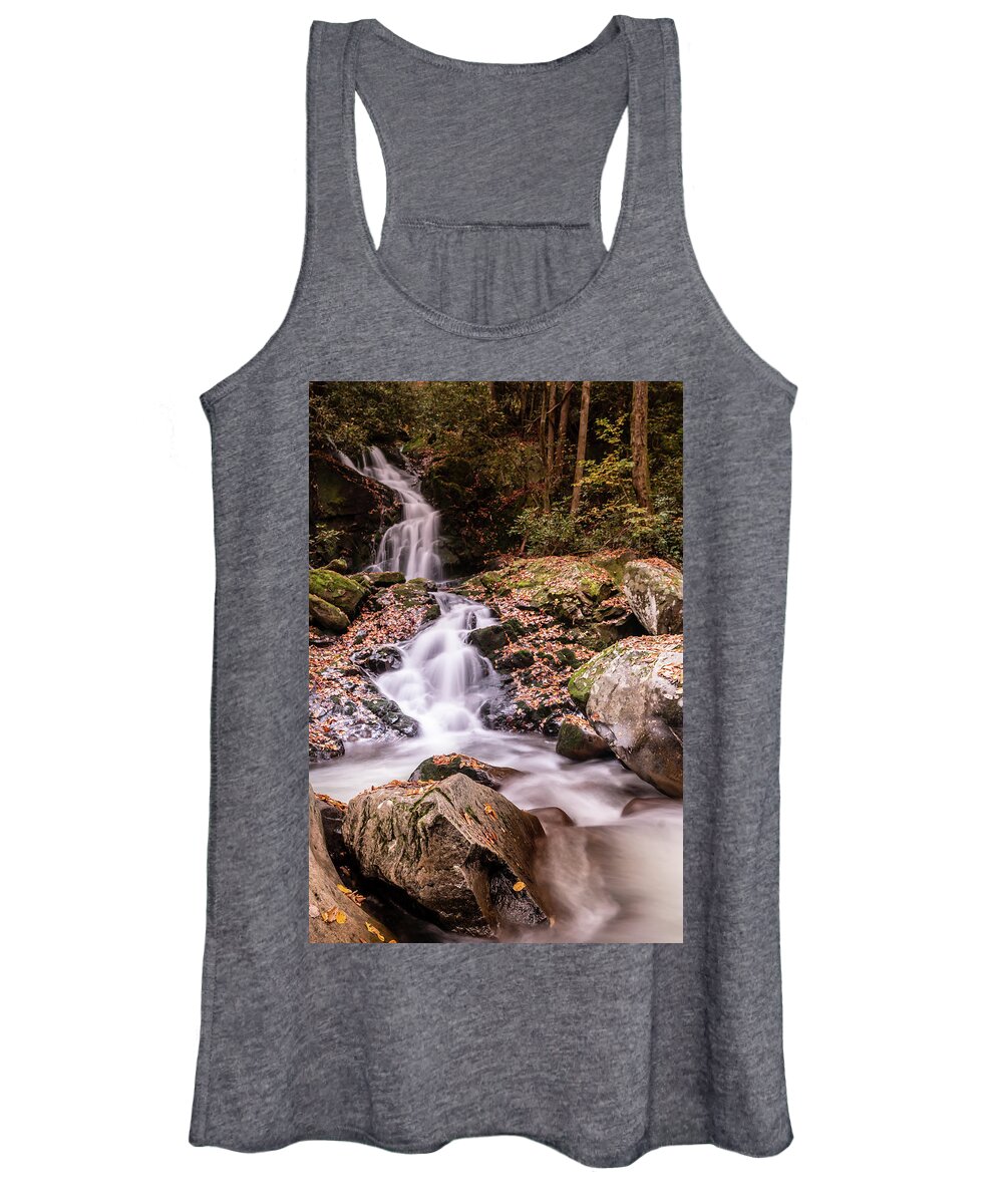 Landscape Women's Tank Top featuring the photograph Mouse Creek Falls by Darrell DeRosia