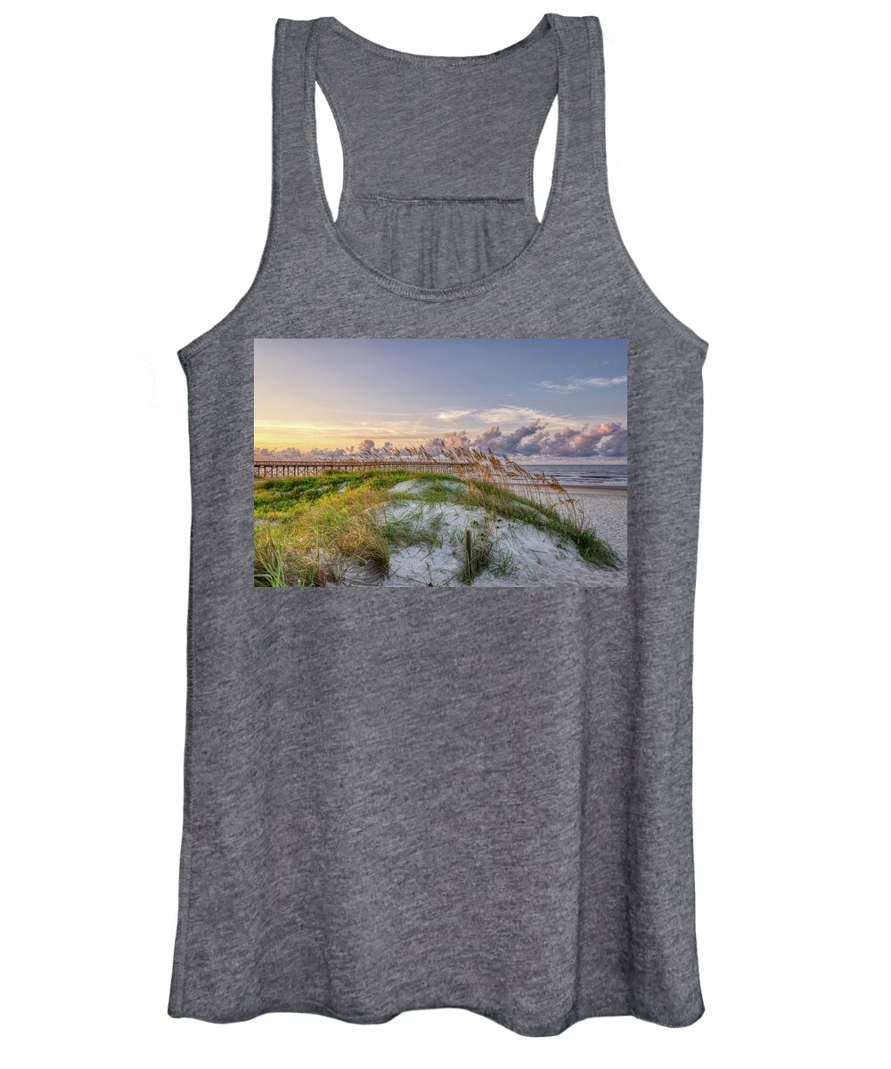 Sunrise Women's Tank Top featuring the photograph Coastal Allure by Donna Twiford