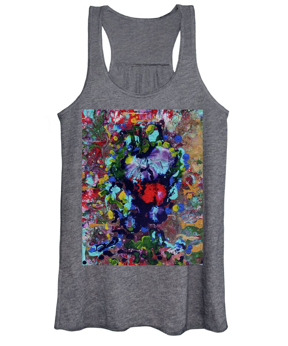 Nature Women's Tank Top featuring the painting Nature's Kiss by Tessa Evette