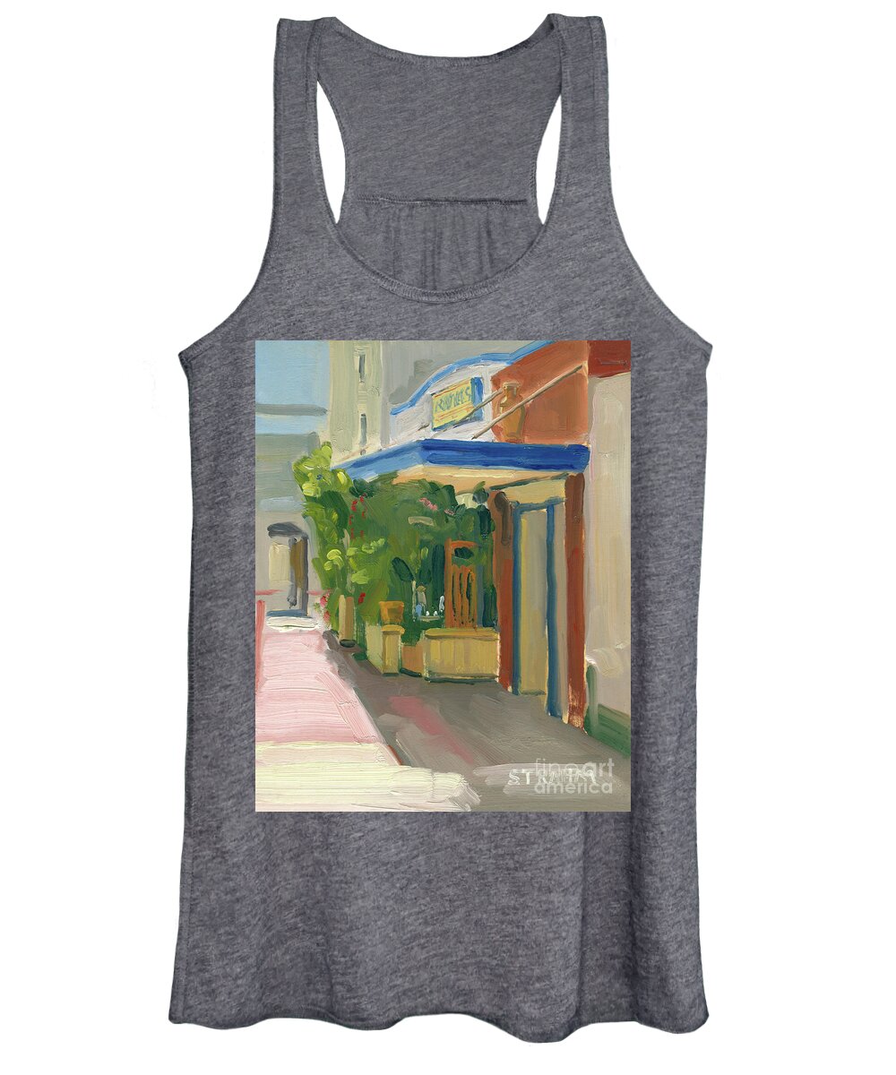 Ranchos Women's Tank Top featuring the painting Old San Diego, Ranchos by Paul Strahm