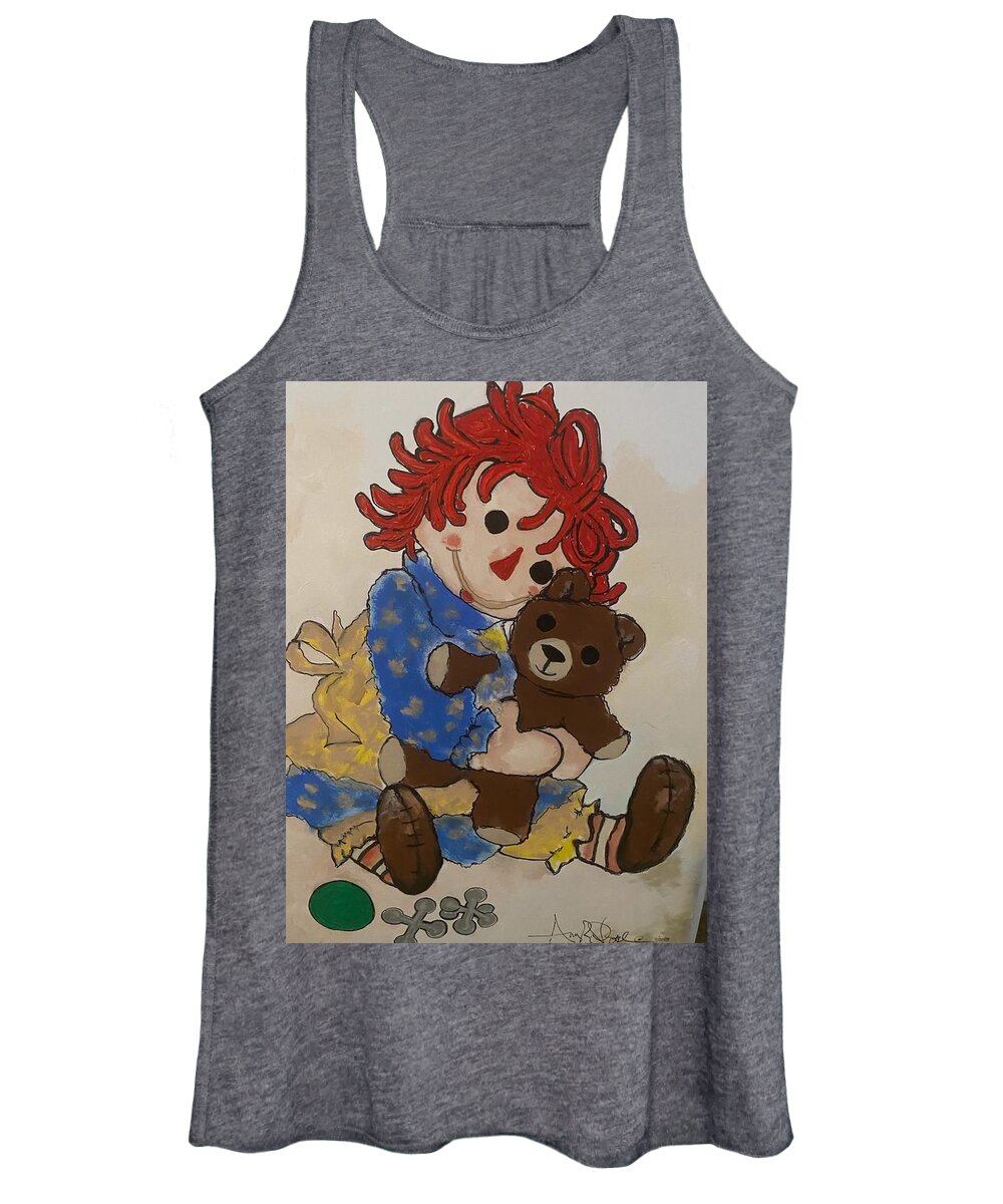  Women's Tank Top featuring the painting Ole School by Angie ONeal