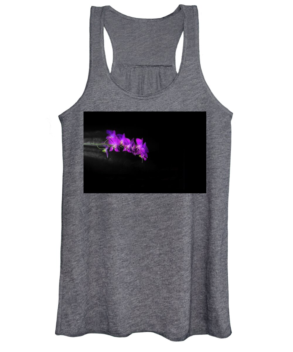 Orchid Women's Tank Top featuring the photograph Orchid Rush by Jim Signorelli