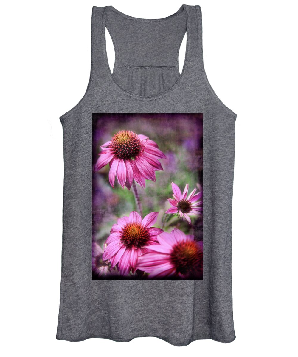 Daisies Women's Tank Top featuring the photograph Pink Daisies by Sally Bauer