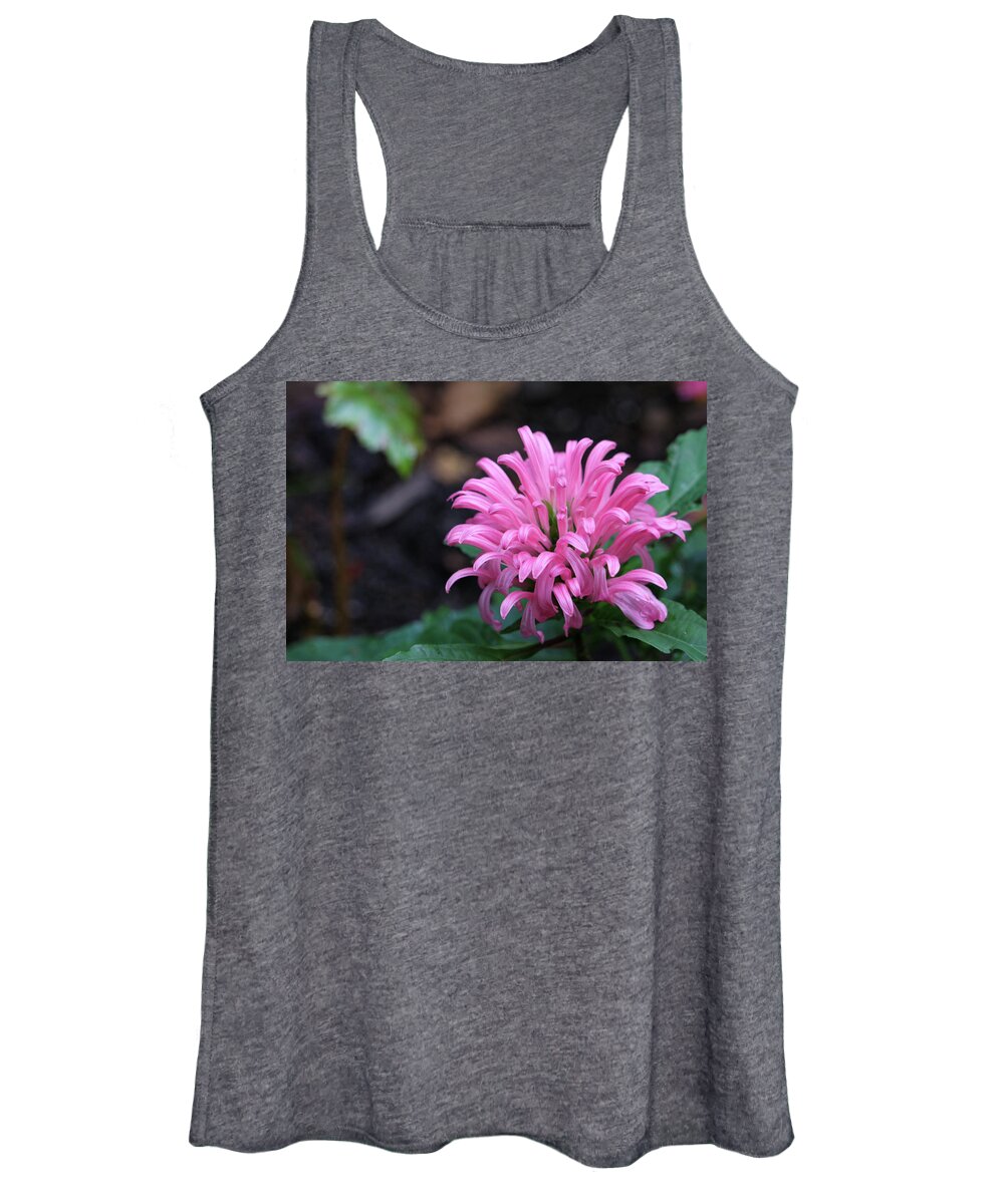Flower Women's Tank Top featuring the photograph Pink Tropical Treasure by Mary Anne Delgado