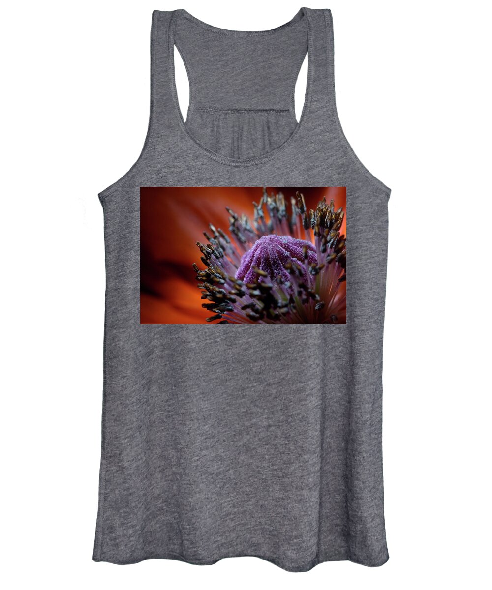 Floral Women's Tank Top featuring the photograph Poppy 1703 by Julie Powell