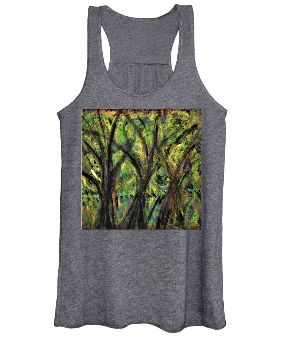 Fall Women's Tank Top featuring the painting Prairie Gusting by Pam O'Mara