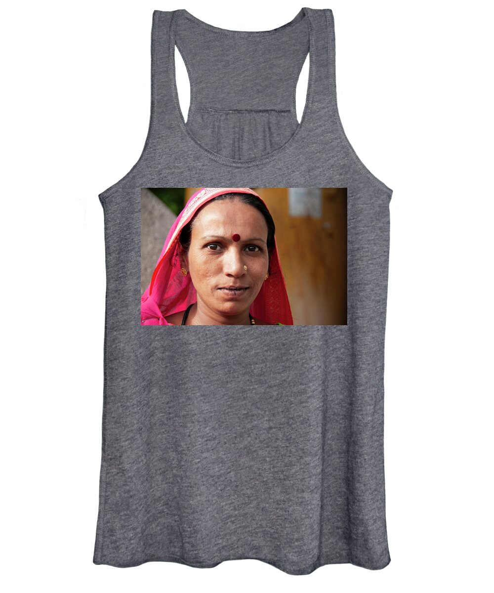Aportrait Women's Tank Top featuring the photograph Pramila by Lieve Snellings