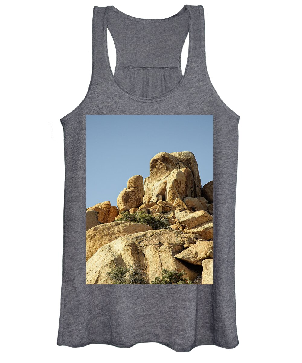 Landscapes Women's Tank Top featuring the photograph Praying Monk by Claude Dalley