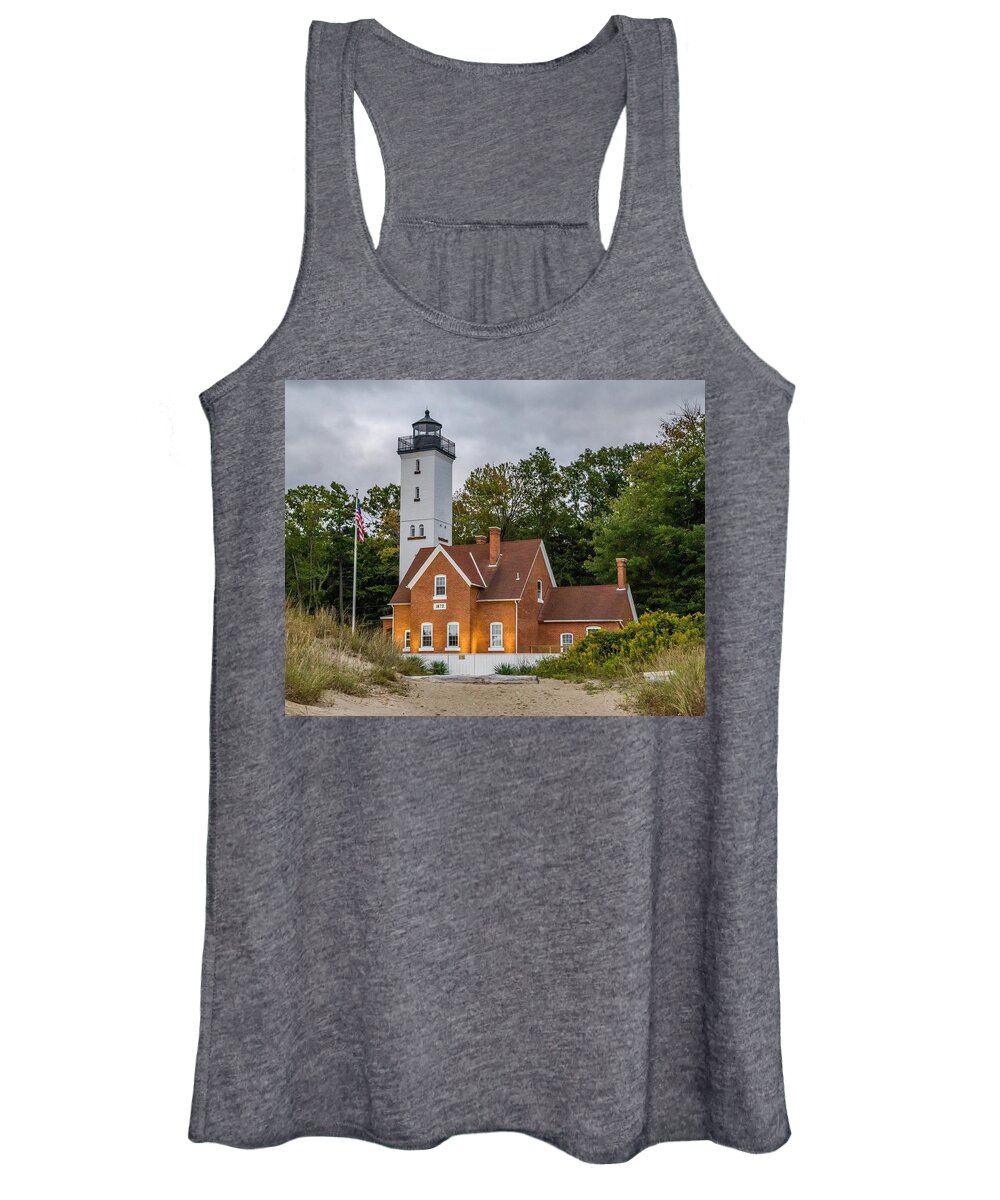 Historic Women's Tank Top featuring the photograph Presque Isle Lighthouse by Kevin Craft