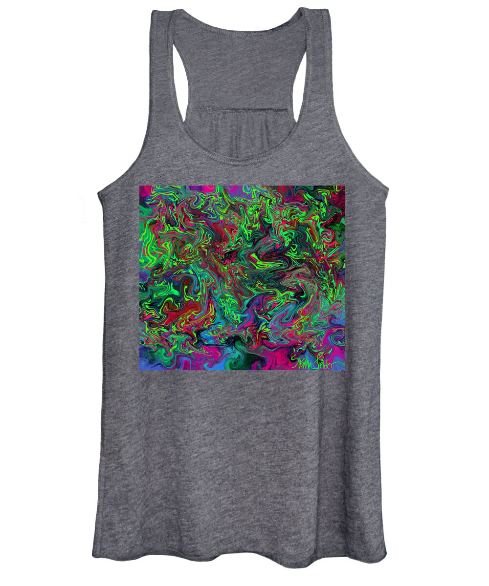 Swirl Women's Tank Top featuring the digital art Psychedelic Consciousness by Susan Fielder