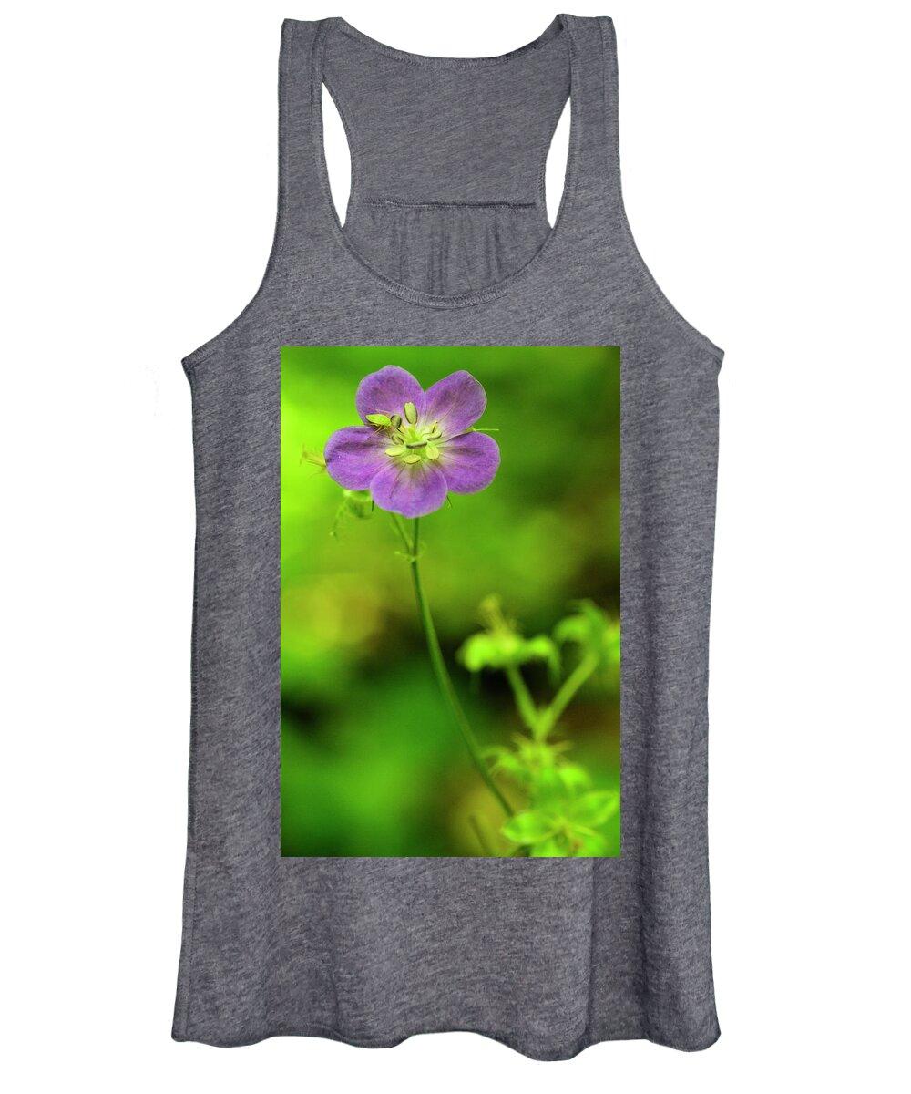 Blue Ridge Mountains Women's Tank Top featuring the photograph Purple and Green by Melissa Southern