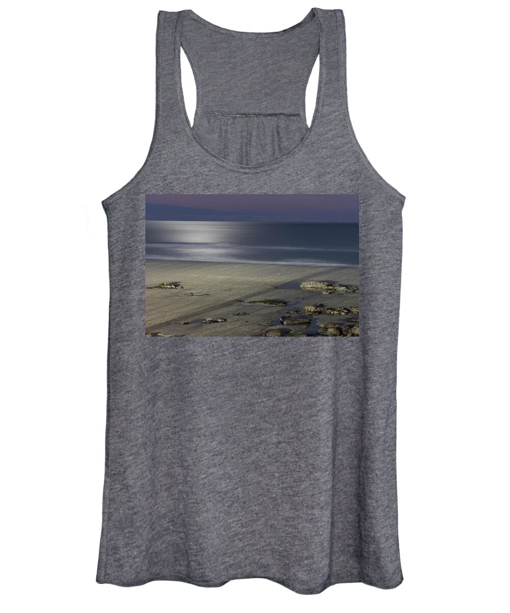 Moon Women's Tank Top featuring the photograph Quiet Before The Storm by Catherine Grassello