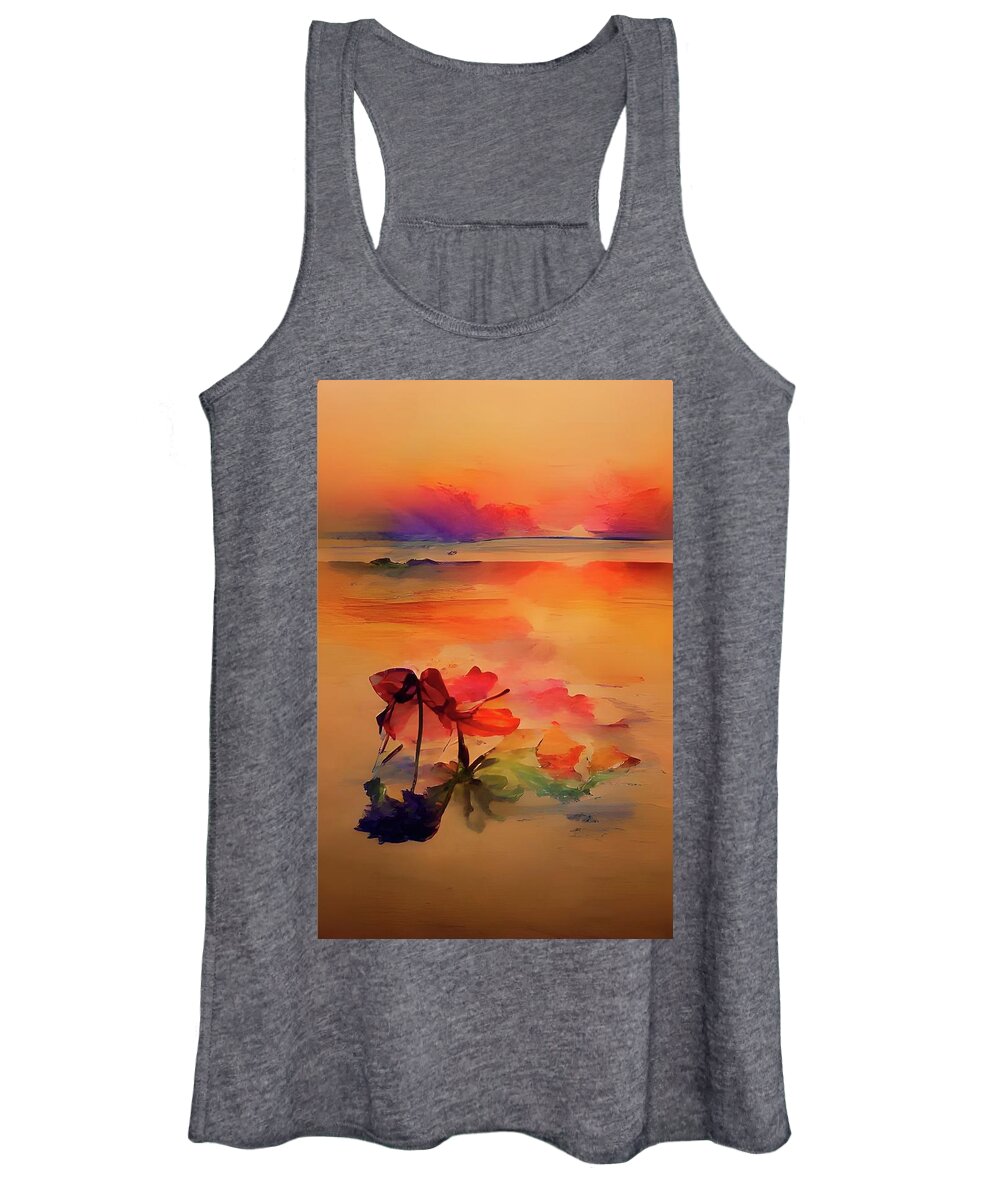 Women's Tank Top featuring the digital art Radiant Plant by Rod Turner