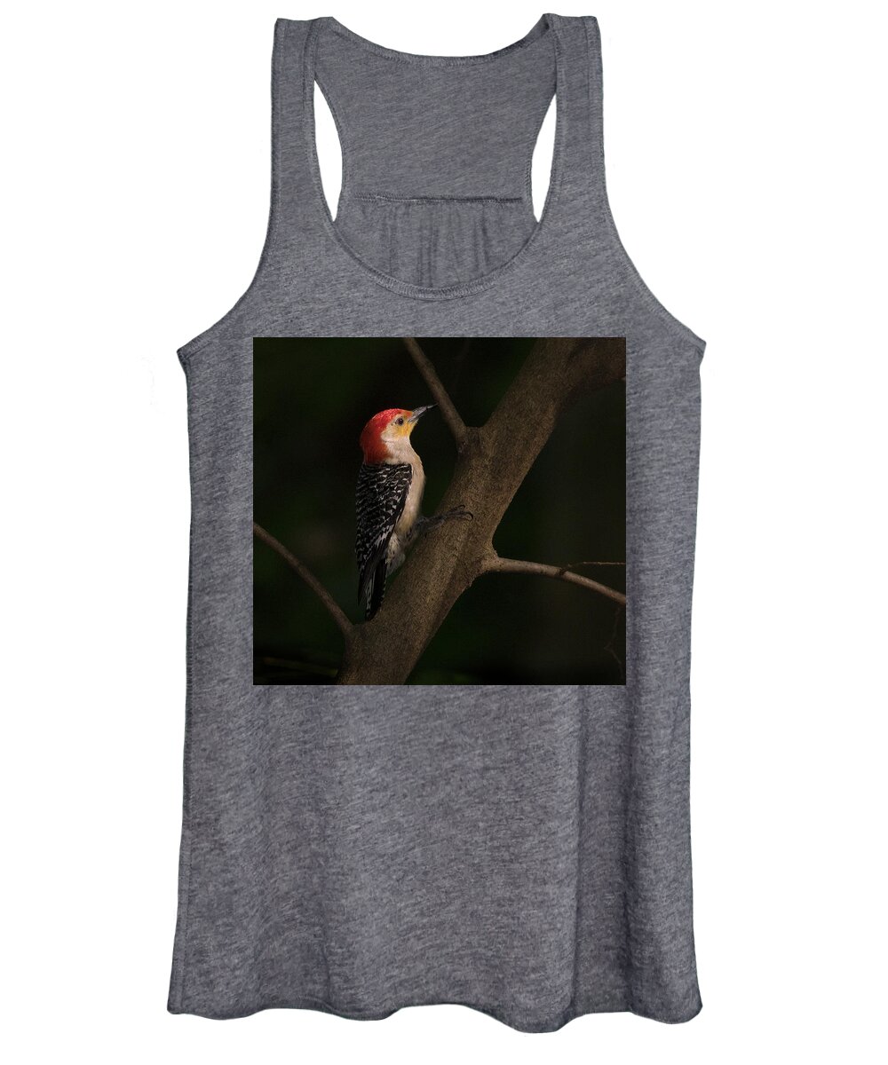 Red Belled Woodpecker Women's Tank Top featuring the photograph Red-belled woodpecker, Melanerpes carolinus by Eric Abernethy