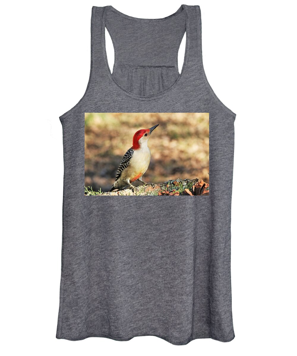 Nature Women's Tank Top featuring the photograph Red-bellied Woodpecker Close-up by Sheila Brown
