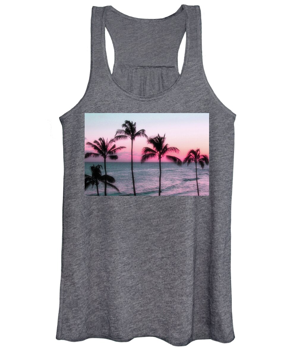 Hawaii Women's Tank Top featuring the photograph Red Sky at Night by Robert Carter