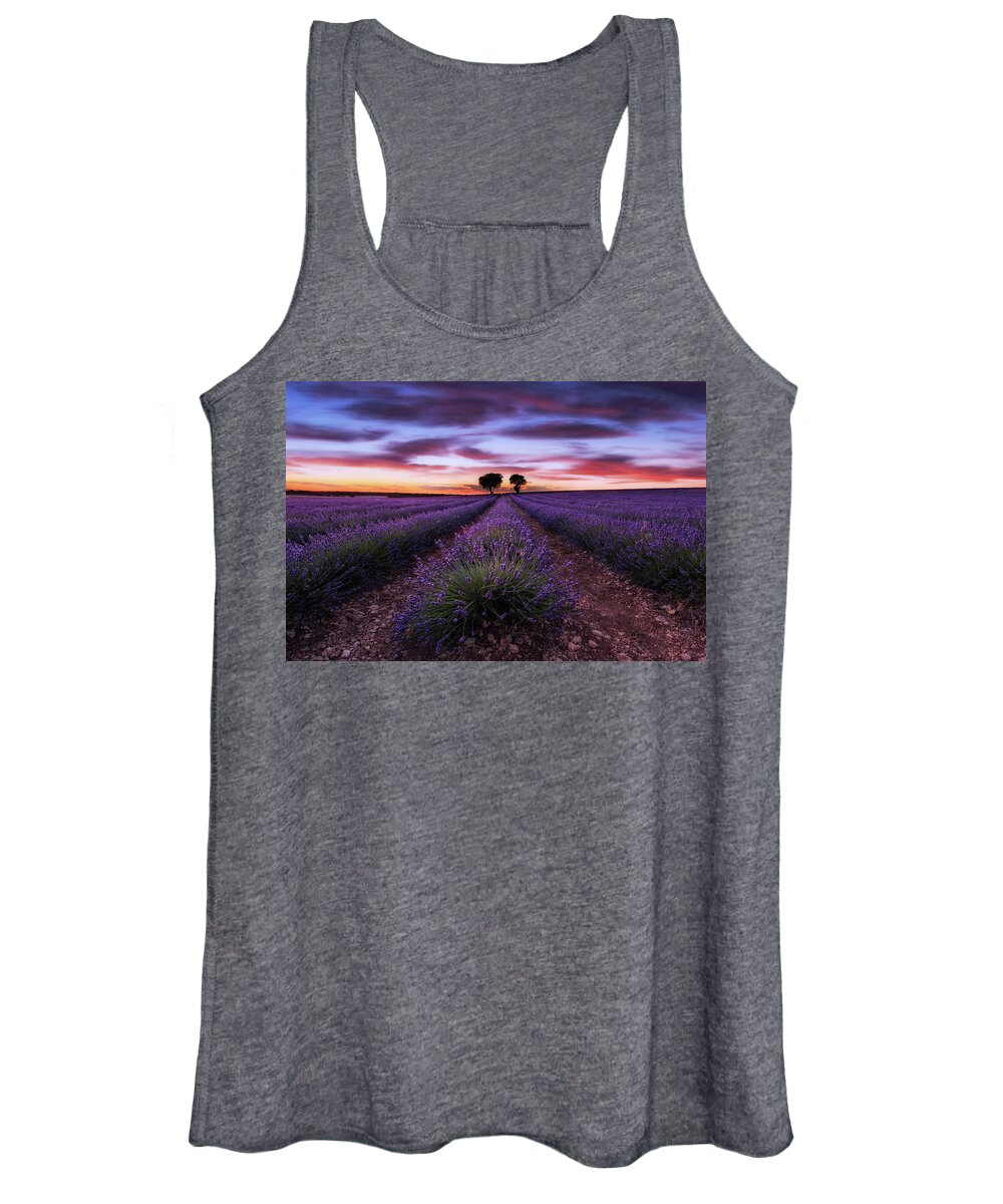 Landscape Women's Tank Top featuring the photograph Reign of color by Jorge Maia