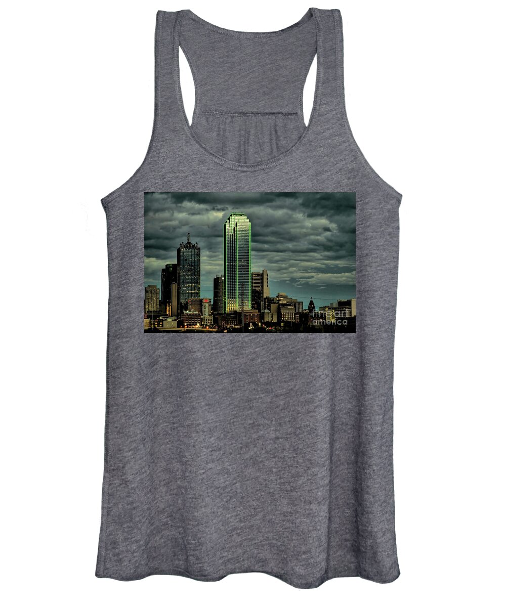 Diana Women's Tank Top featuring the photograph Renaissance Tower and Bank of America Plaza by Diana Mary Sharpton