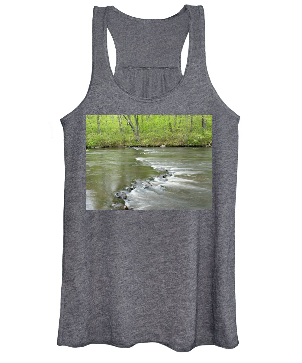 Waterway Women's Tank Top featuring the photograph River Flow by William Bretton