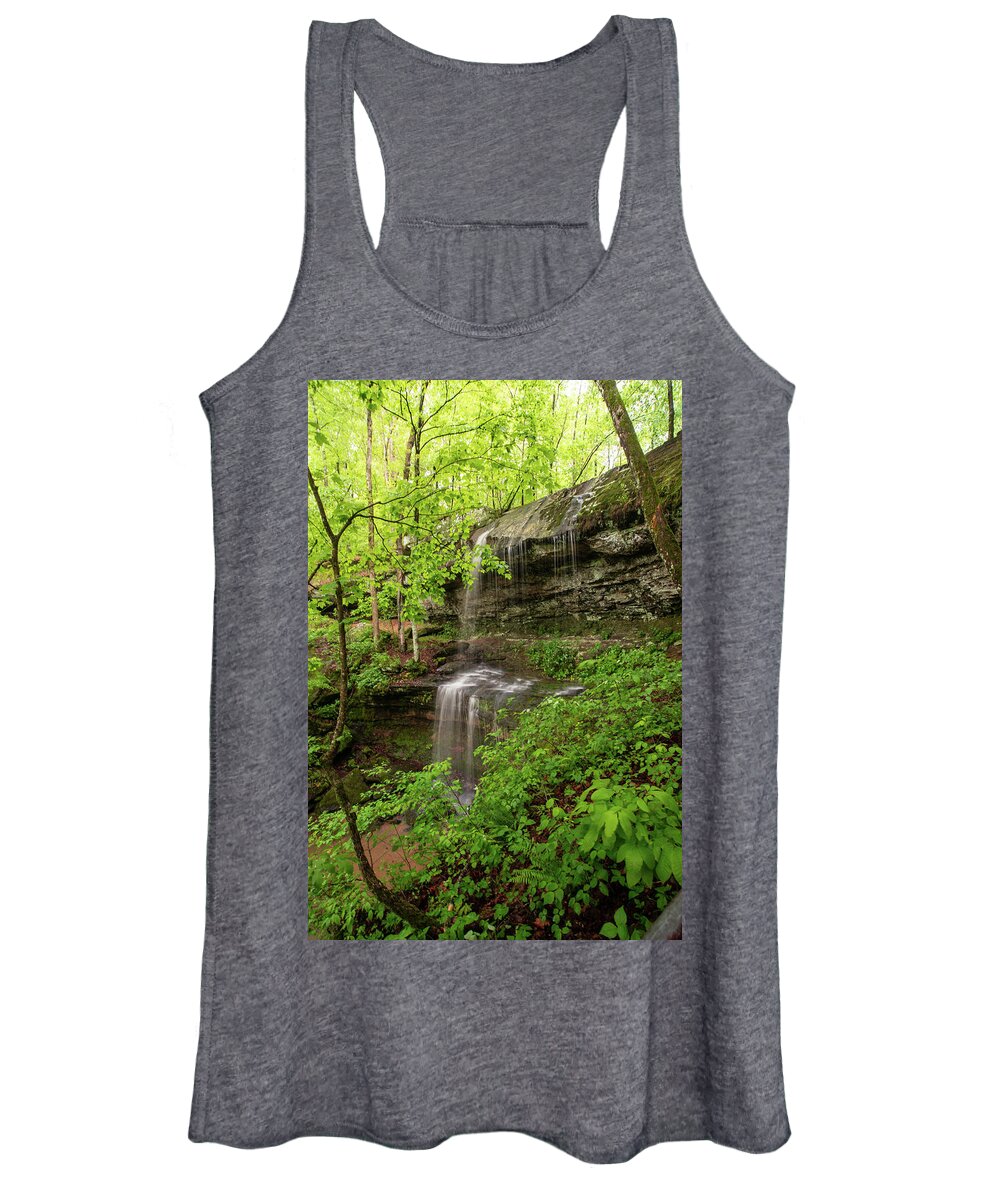 Waterfall Women's Tank Top featuring the photograph Rocky Bluff Falls by Grant Twiss