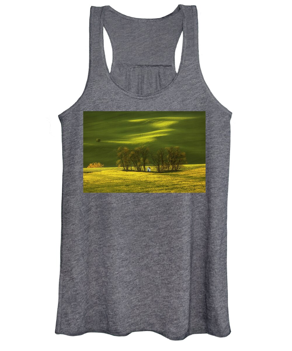 Europe Women's Tank Top featuring the photograph Rolling fields of Moravia by Piotr Skrzypiec