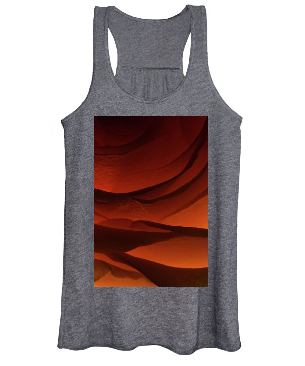 Macro Women's Tank Top featuring the photograph Rose 2342 by Julie Powell