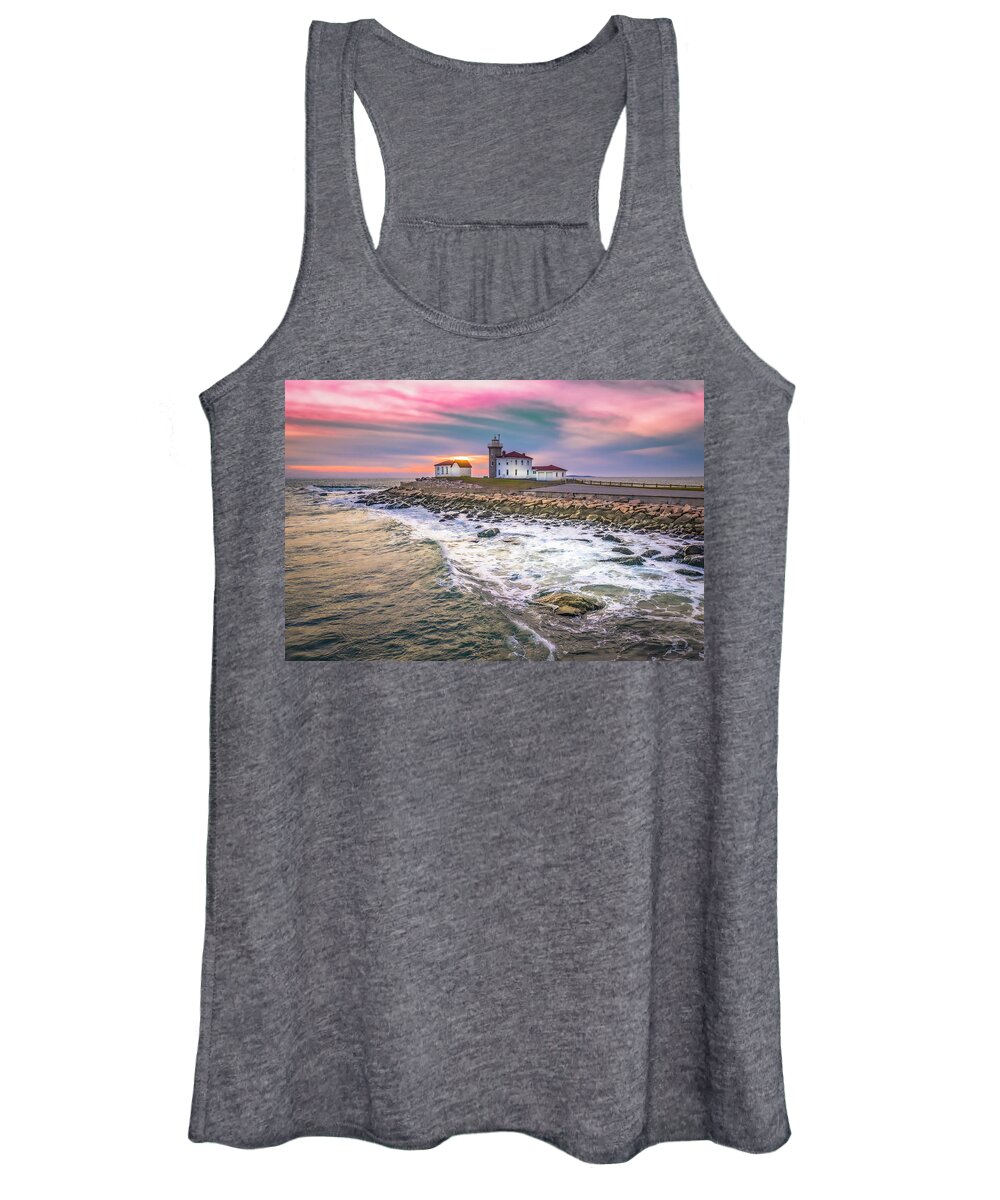 Sunset Women's Tank Top featuring the photograph Rose Sunsets by Veterans Aerial Media LLC