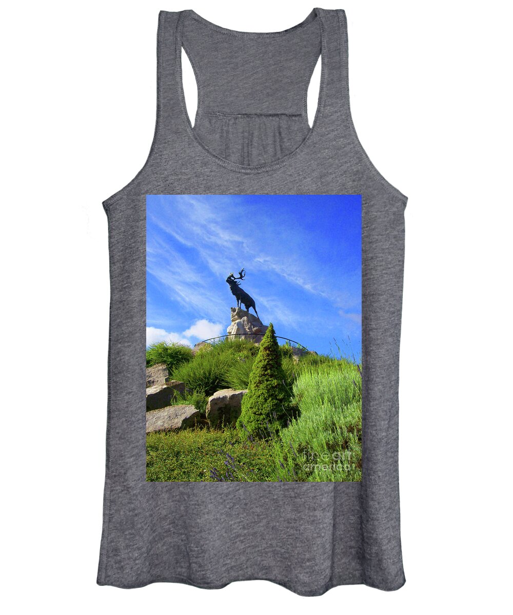 Monument Women's Tank Top featuring the photograph Royal Newfoundland Regiment by Mary Mikawoz