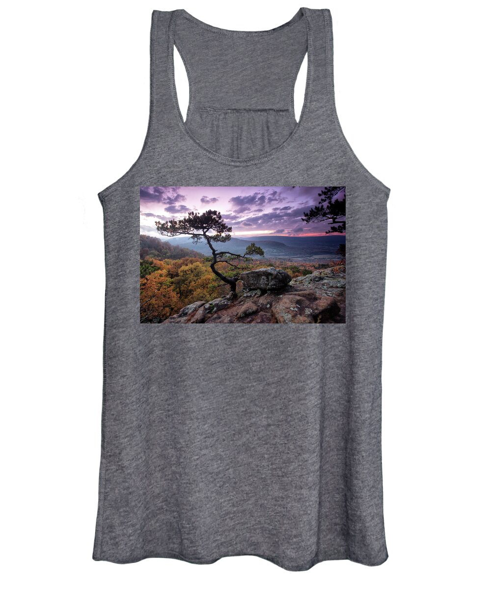 Ozarks Women's Tank Top featuring the photograph Sams Throne by William Rainey